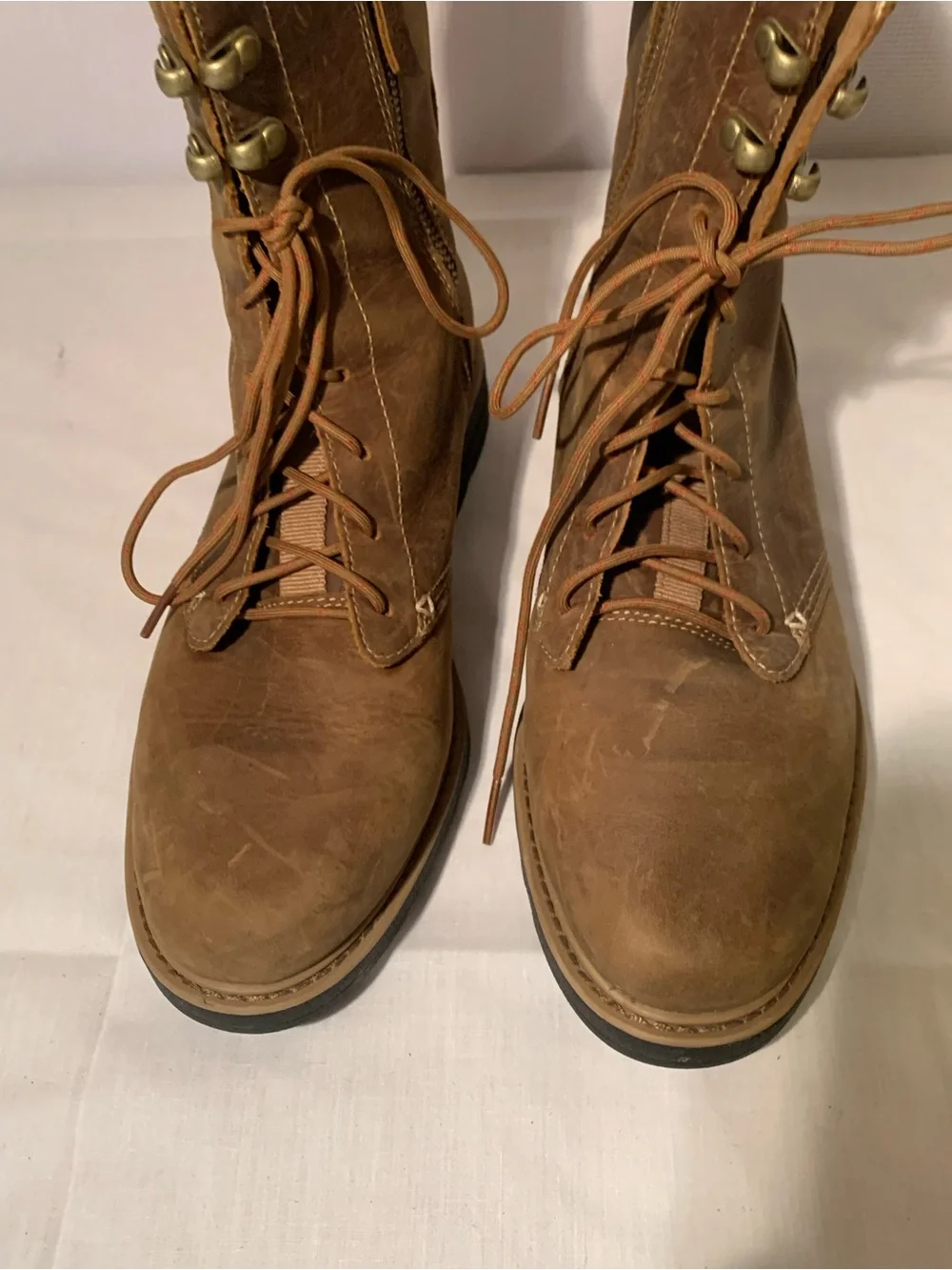 Teva Women's Rowena Lace Boots in honey brown